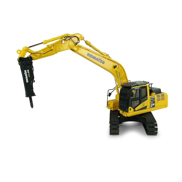 Universal Hobbies 1-50 Scale Komatsu PC210LC-11 with Hammer Drill Diecast Model UN356053 - main